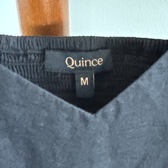 Quince - 100% Organic Cotton Sleeveless Maxi Dress in Black - Picture 8 of 9